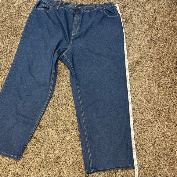 King Size Big & Tall Elastic Waist Pull On Men’s Jeans Sz 3XL 38 - Picture 4 of 11
